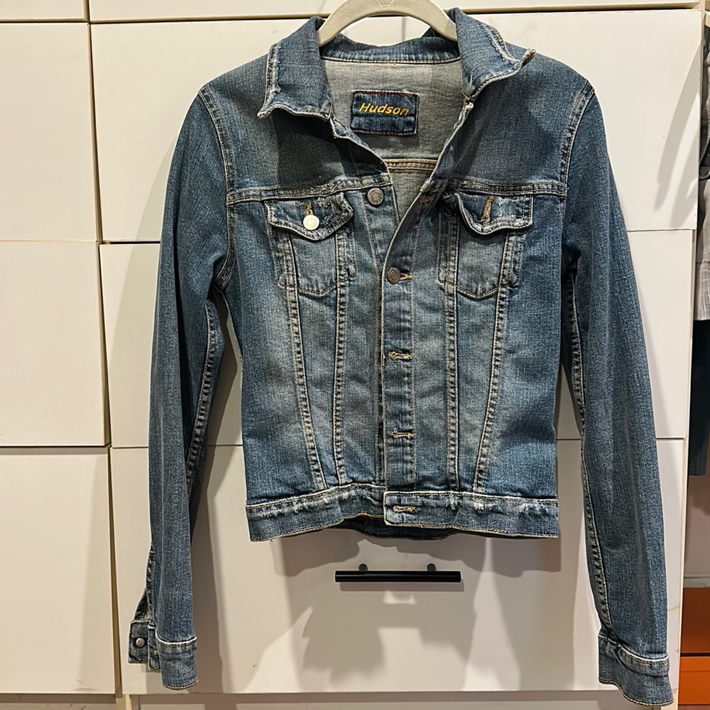 Hudson Stretch Denim Jean Jacket in XS